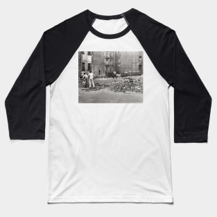 Boys Playing Sandlot Ball, 1954. Vintage Photo Baseball T-Shirt